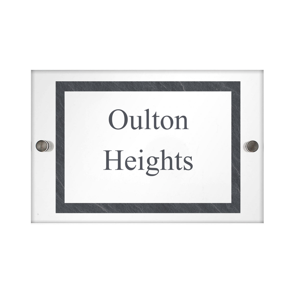 Personalised Slate Effect Acrylic House Sign