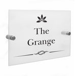Personalised Decorative Swirl Acrylic House Sign