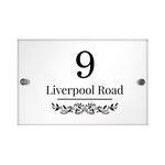 Personalised Botanical Acrylic House Sign