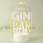 Personalised LED Colour Changing Gin Bar Sign