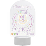 Personalised LED Colour Changing Cocktail Bar Sign