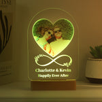 Personalised Heart Photo Upload LED Light