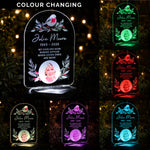 Personalised Robin Photo Upload Outdoor Solar LED Light