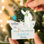 Personalised The Snowman My 1st Christmas Decoration