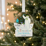 Personalised The Snowman My 1st Christmas Decoration