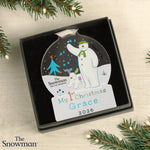 Personalised The Snowman My 1st Christmas Decoration