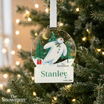 Personalised The Snowman Christmas Wishes Acrylic Decoration