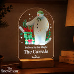 Personalised The Snowman Christmas Wishes LED sign