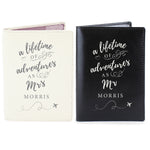 Personalised Lifetime of Adventures Couples Leather Passports