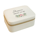 Personalised Wedding Leatherette Jewellery Box